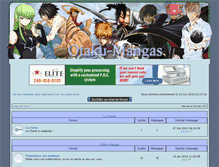 Tablet Screenshot of forum.otaku-mangas.fr